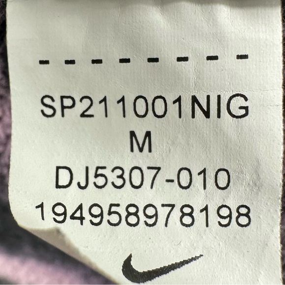 Nike Men's Unity Swoosh Ombre Acid Wash French Terry Crew Neck Size Medium - Picture 8 of 9